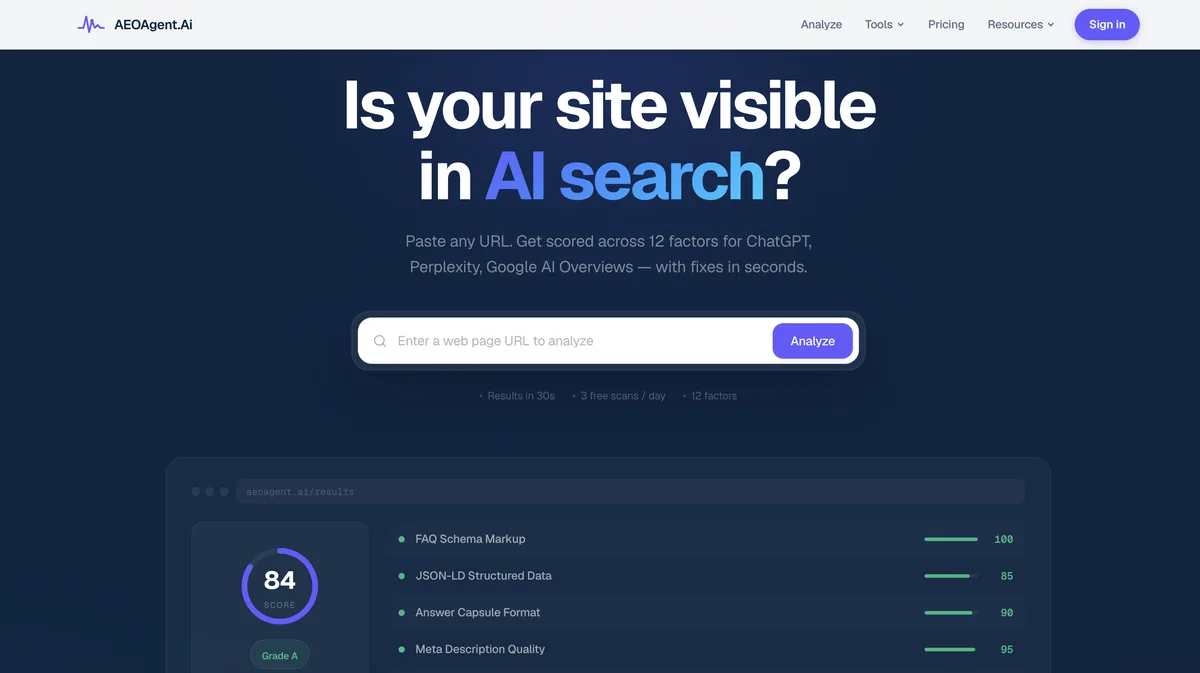 AEO Agent: ai product