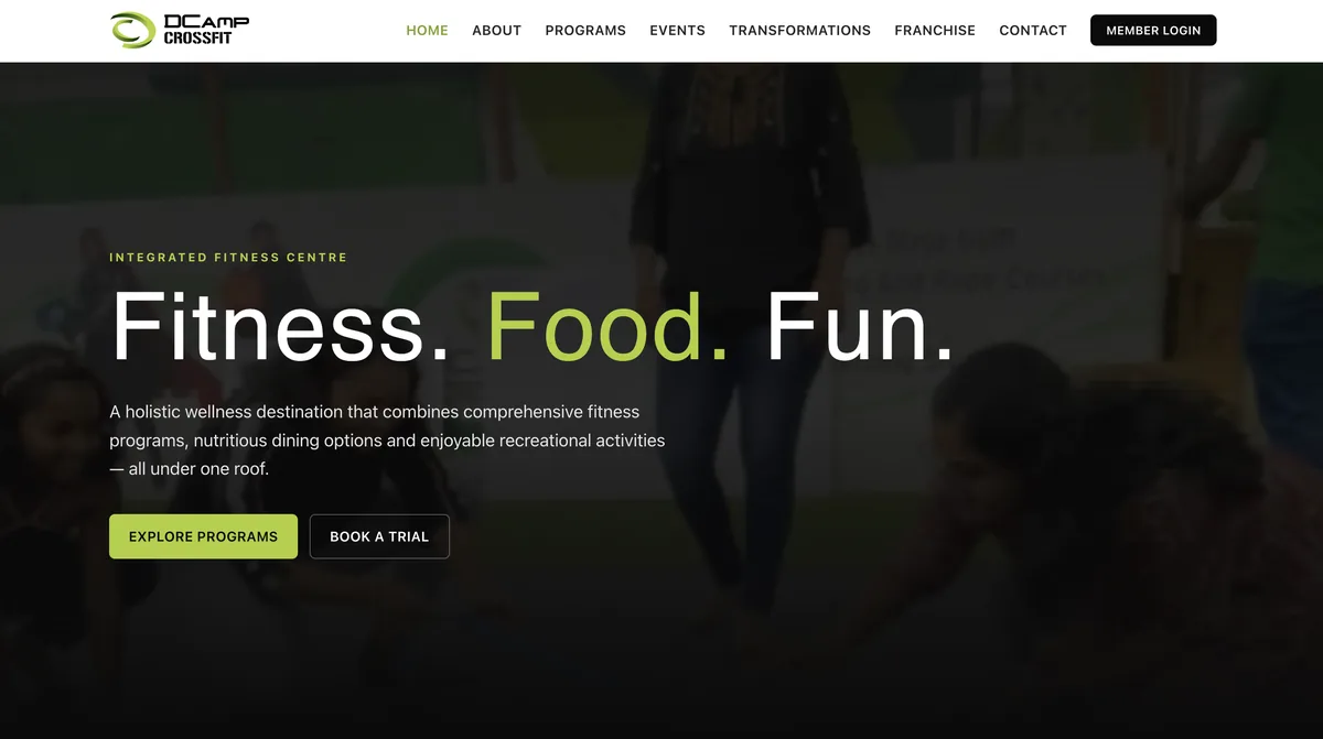 DCamp Fitness: platform